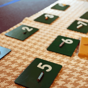 Counting using colored beads