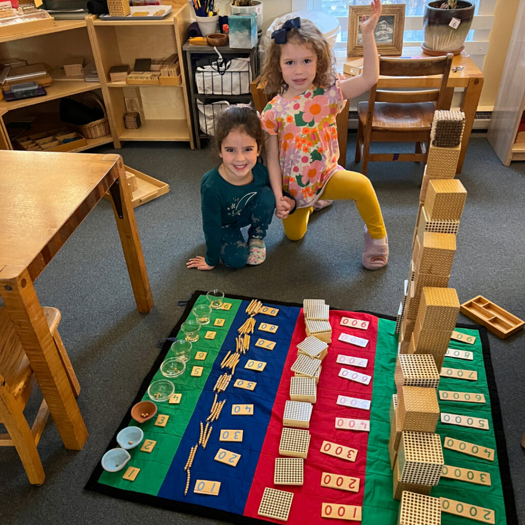 Working on an extension of the place value work.